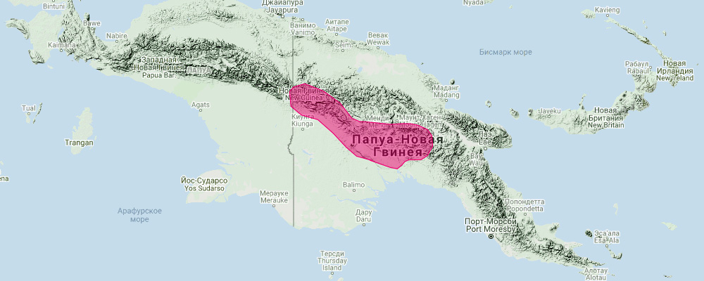 Rhinolophus mcintyrei (Rhinolophus mcintyrei) Ареал обитания на карте